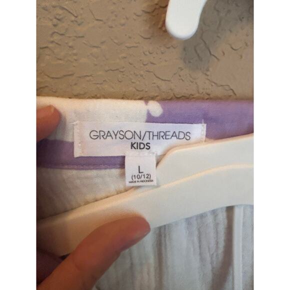 NWT Grayson Threads Kids Purple Checkered Matching Set | Size L - Picture 4 of 7